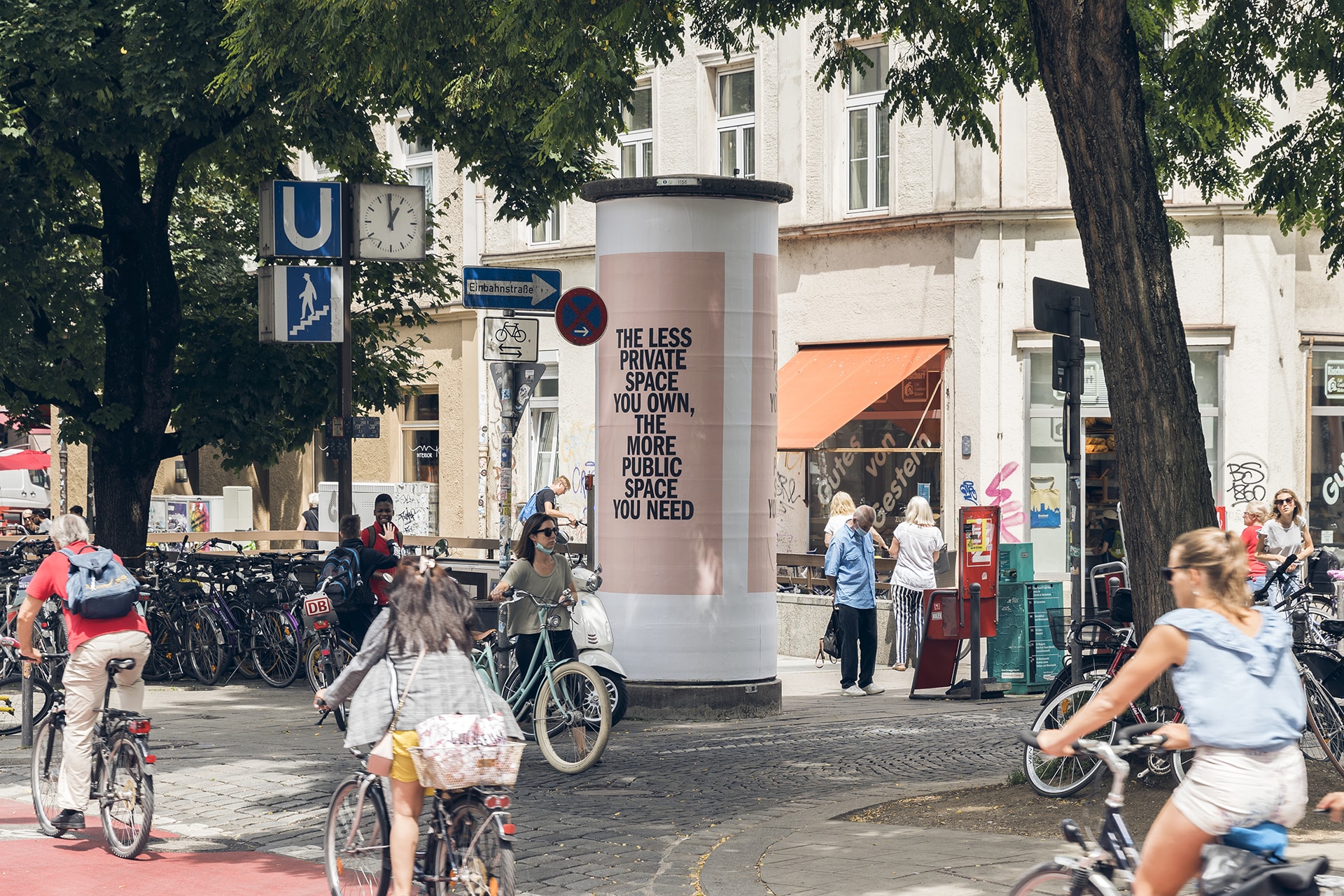 The Commons, public art commission on commercial billboards, downtown Munich, 2020