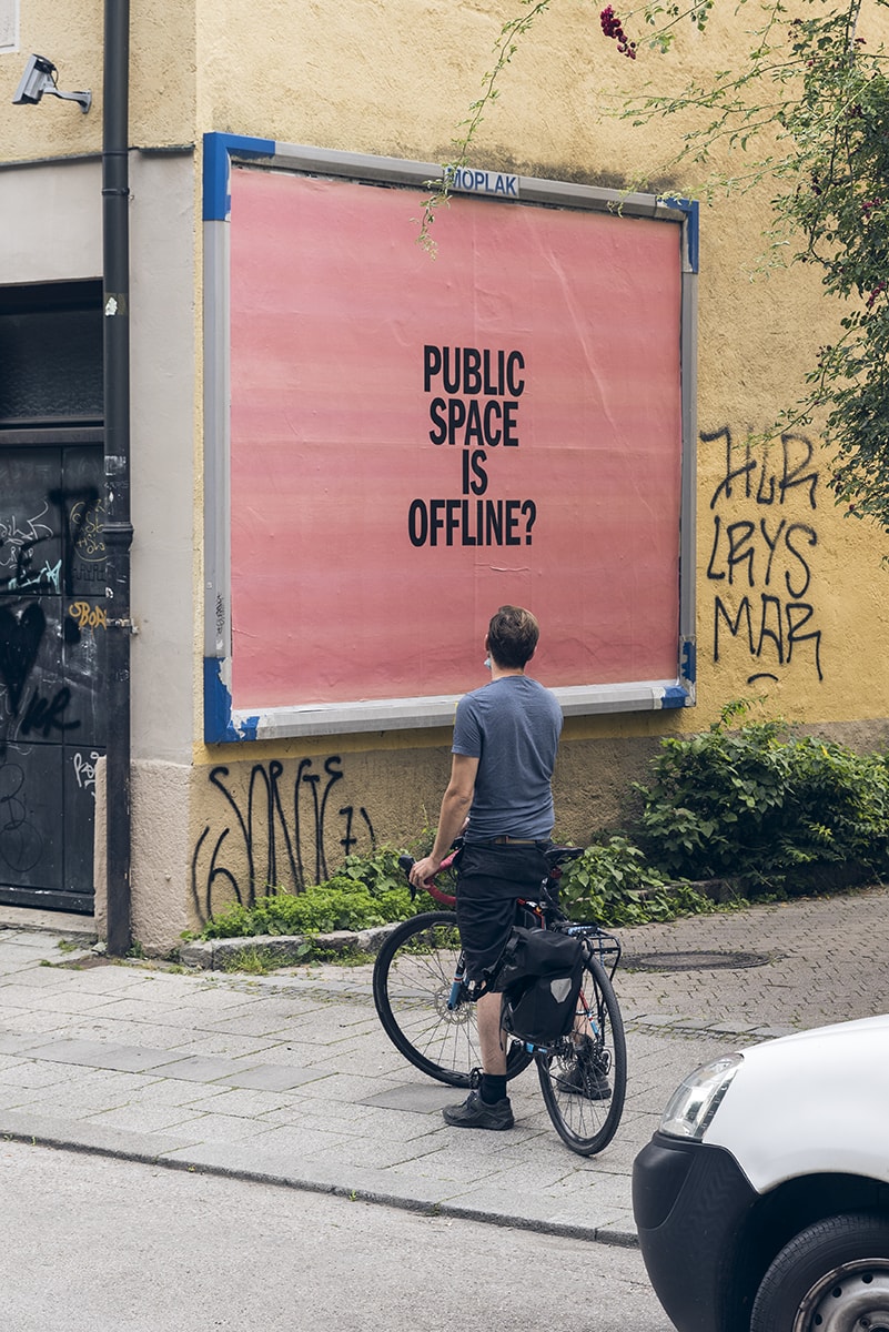 The Commons, public art commission on commercial billboards, downtown Munich, 2020