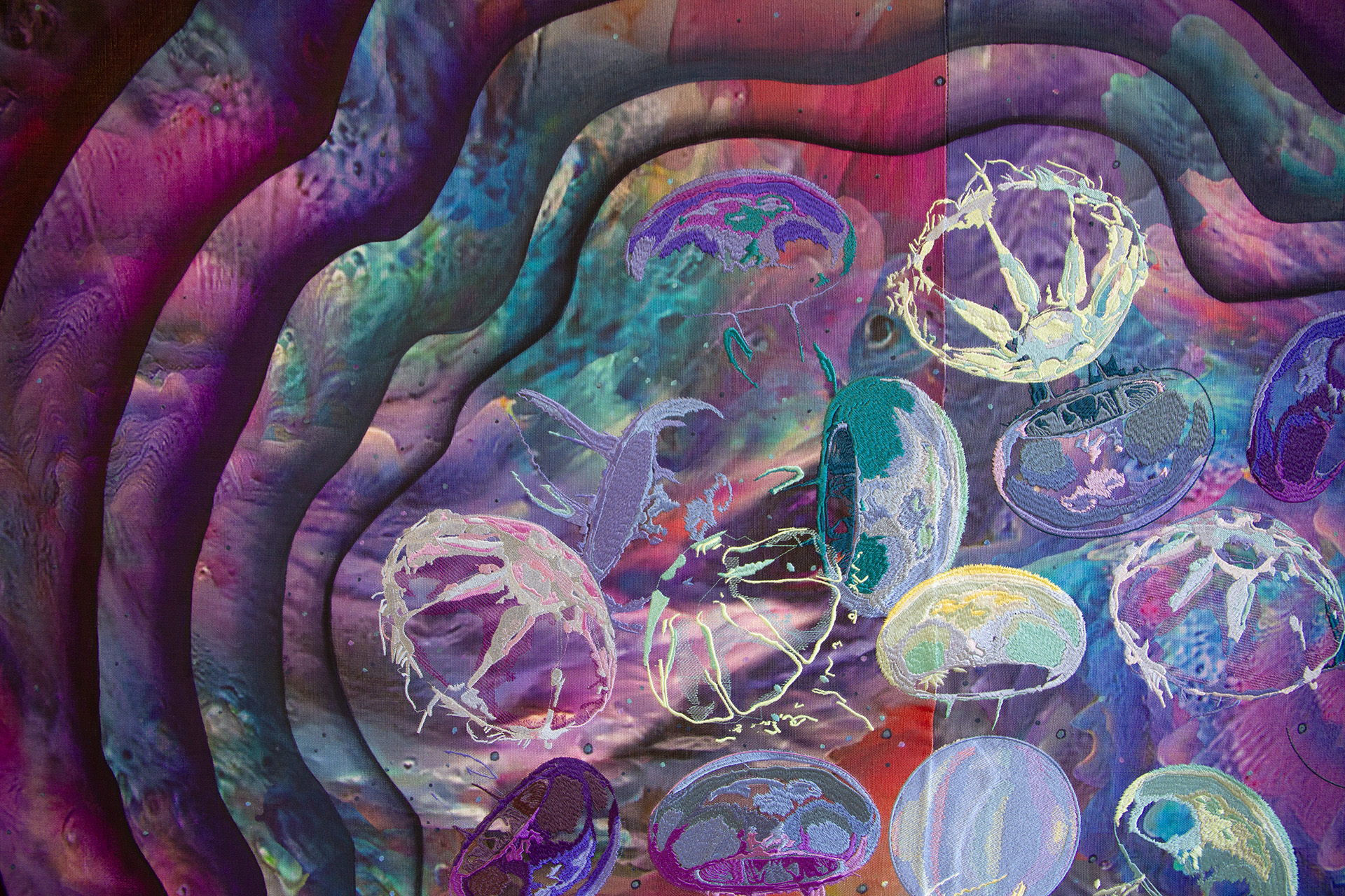 All Rise for the Metaverse (Or, Enter the Labyrinth to Face the Goblin King), 2024, detail