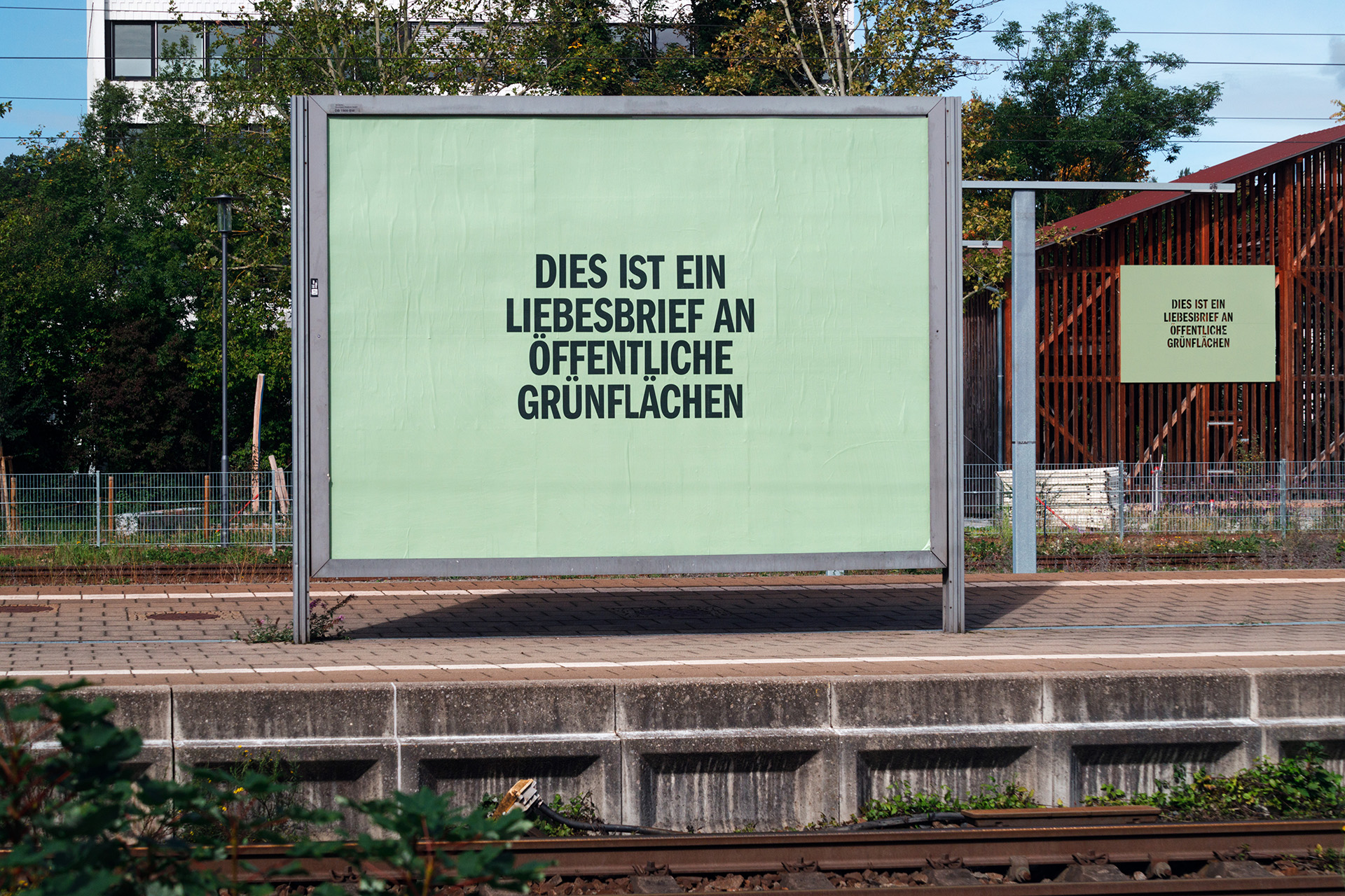 Ein Liebesbrief an oeffentliche Gruenflaechen, permanent public sculpture installation, Ravensburg, 2025